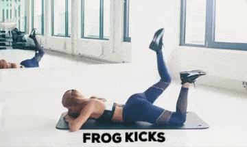 Frog kicks