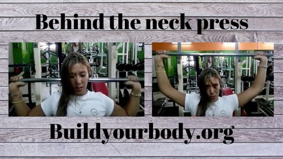 Behind the neck press, Fitness exercises 