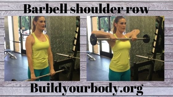 Barbell shoulder row, Fitness exercises 