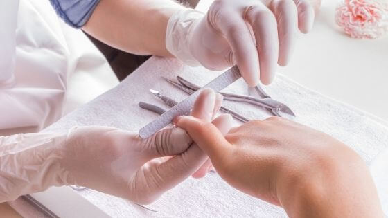 Tools to do a manicure