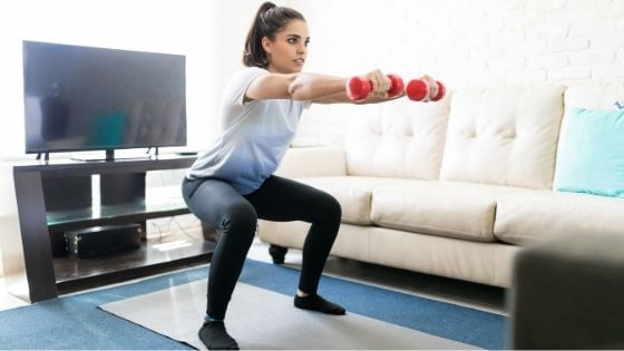 squats for legs and glutes at home