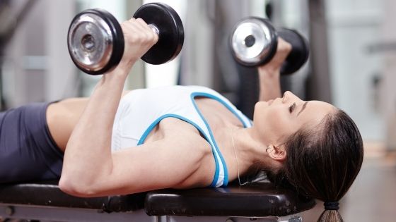 dumbbell chest press, best chest exercises