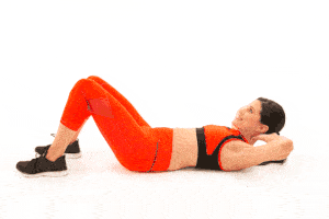 crunches to reduce waist