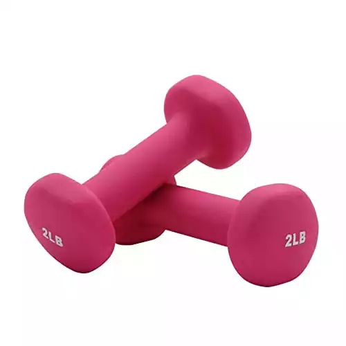 MBAT Fitness Neoprene Dumbbell Home Exercise for Ladies - Arm Hand Weights