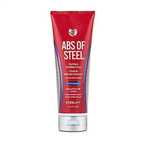 SteelFit Abs of Steel - Maximum Definition Cream - Skin Firming, Toning, Definition - Fat Loss