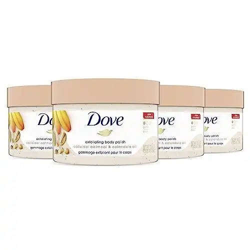 Dove Scrub for Silky Skin Oatmeal & Calendula Oil Body Scrub Exfoliates & Gives Lasting Nourishment